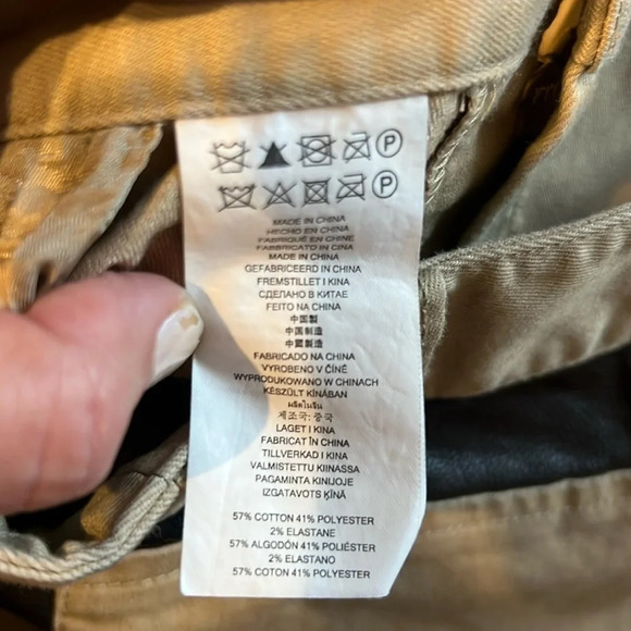 Michael Kors Tan Faux Leather Pockets Gold Hardware Mid Rise Bootcut Pants 8 - Picture 6 of 9